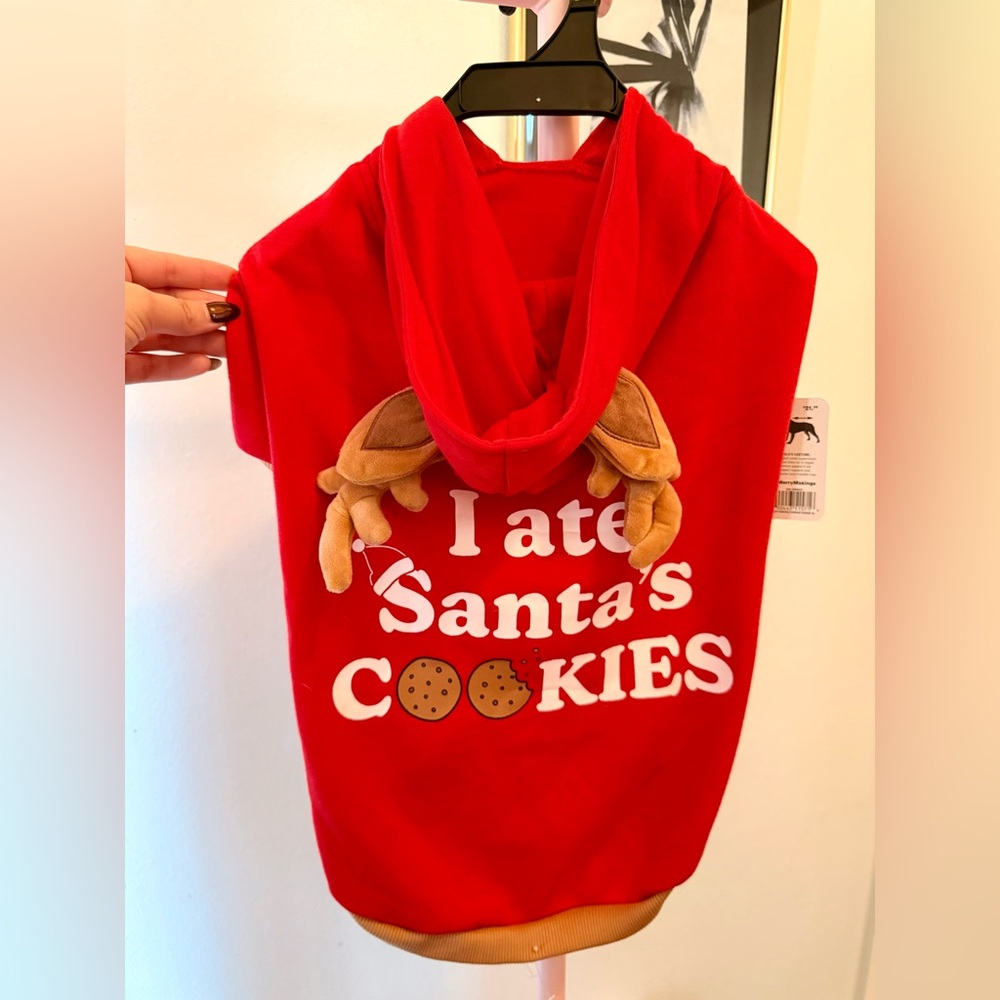 PETCO DEER COOKIE FIEND PET HOODIE- NWT